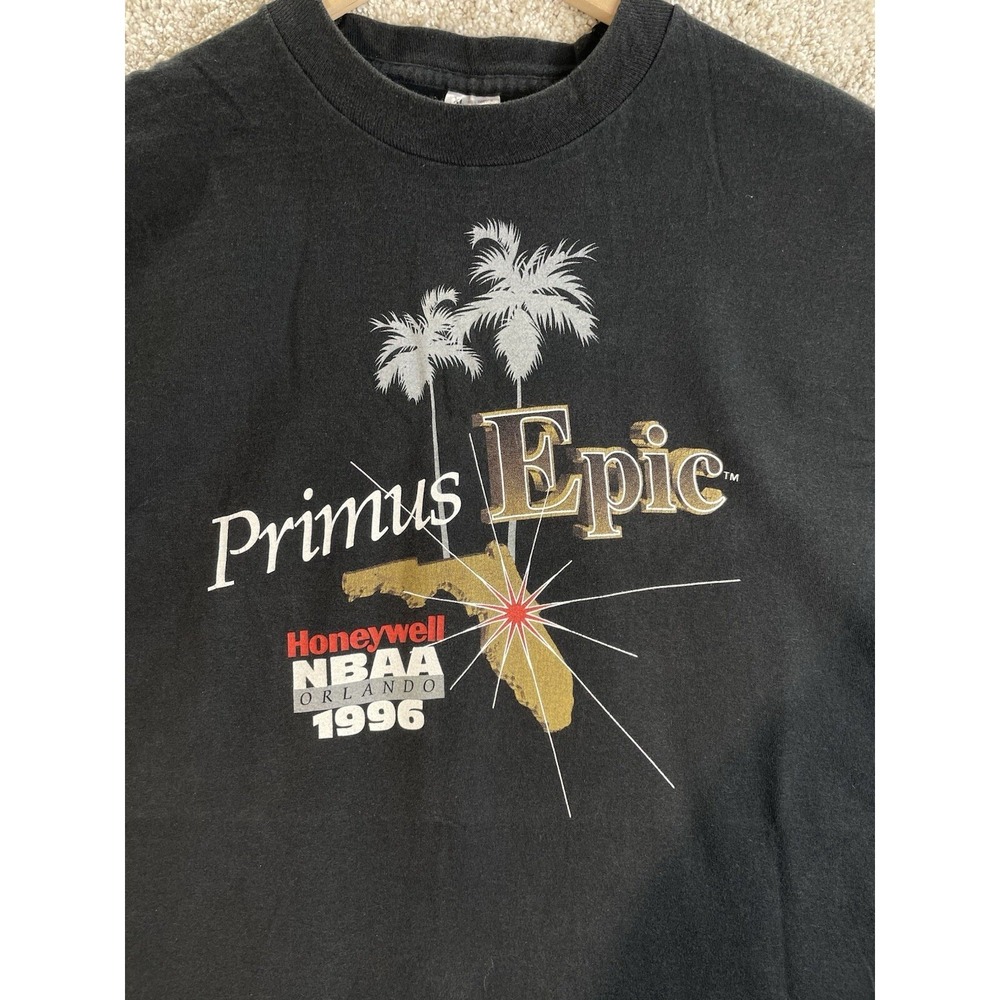 Vintage Fruit Of The Loom T Shirt 1996 Primus Epic NBAA Orlando Men's XL USA